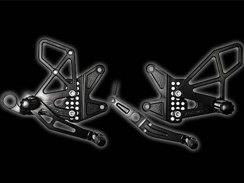 Vortex Rearsets Black Yamaha YZF-R6 2006-2015 RS616K