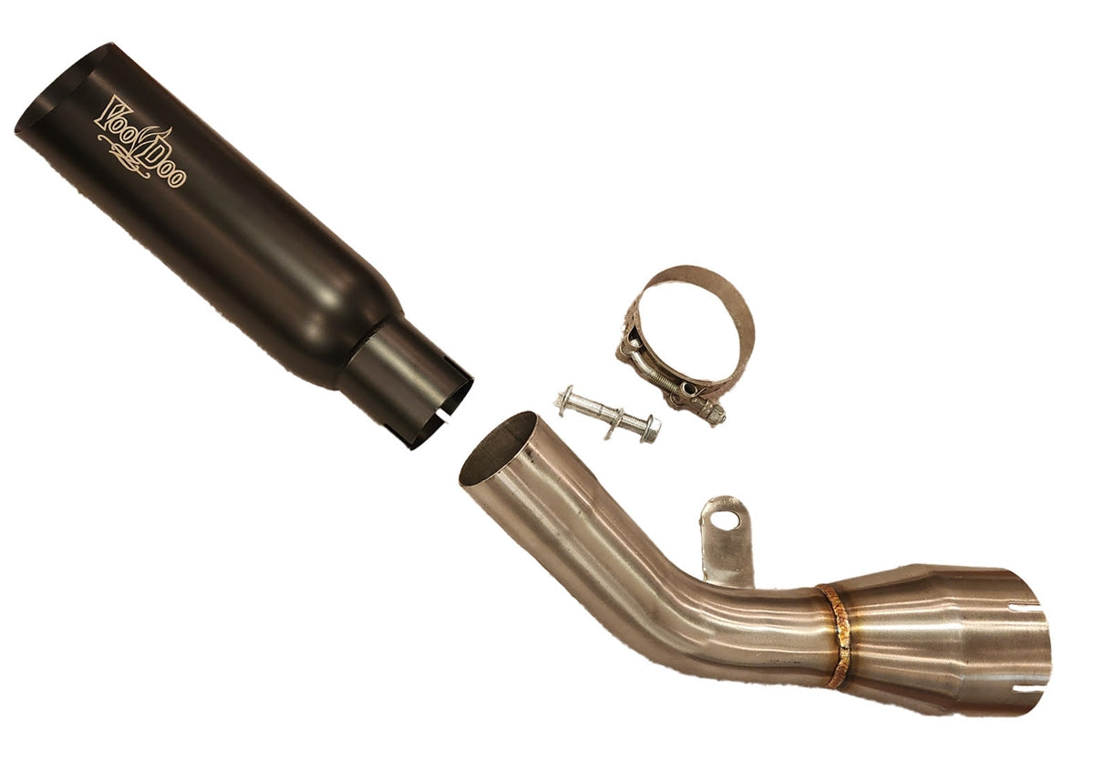 Kawasaki Ninja ZX10R Exhaust 2021-2025 Shorty Black Voodoo