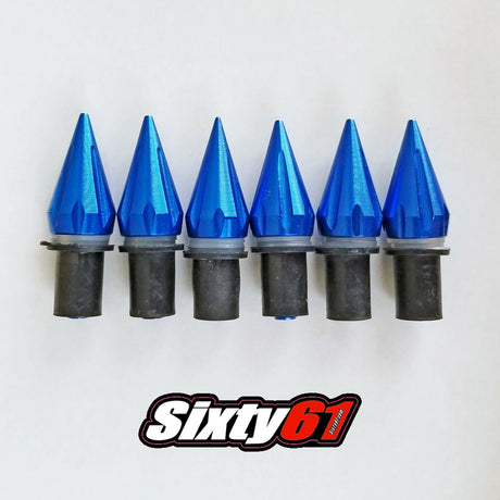 sixty61 spike windscreen bolts blue